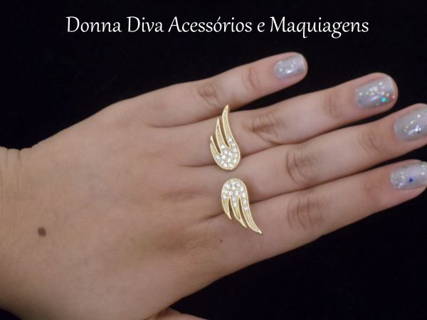 Anel Asa Dourada com Strass ESGOTADO