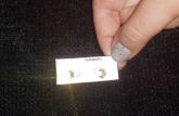 Brinco peq. Lua dourada com strass
